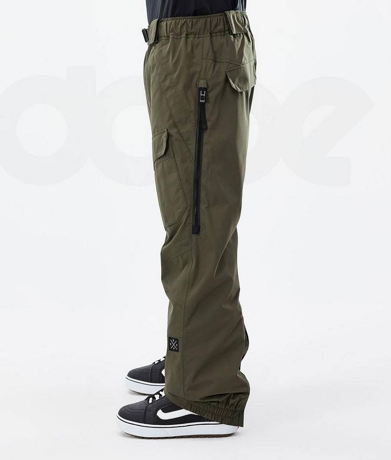 Olive Men's Dope Antek Snowboard Pants | India_D2356