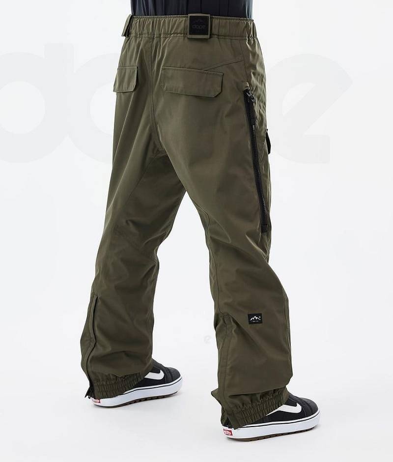 Olive Men's Dope Antek Snowboard Pants | India_D2356