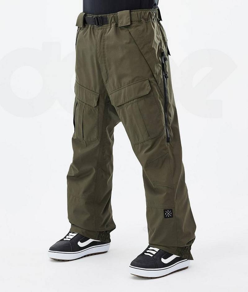 Olive Men\'s Dope Antek Snowboard Pants | India_D2356