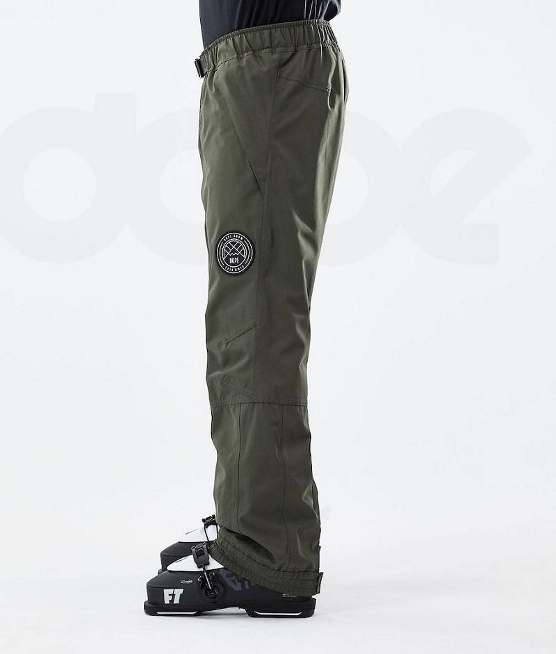 Olive Men's Dope Blizzard 2021 Ski Pants | India_D1561