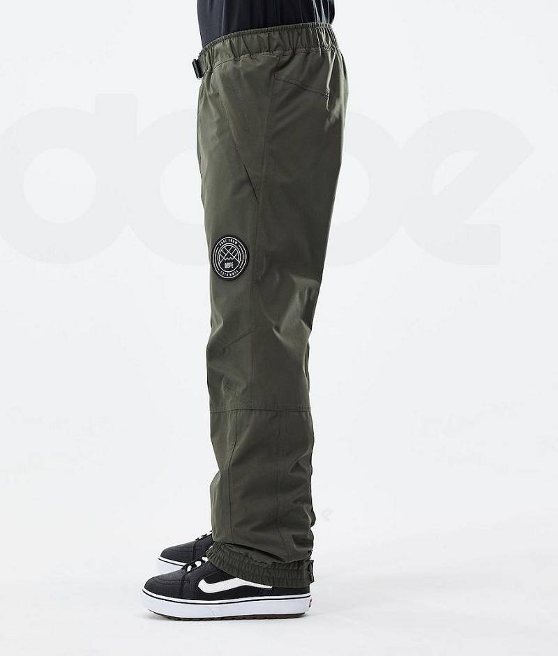 Olive Men's Dope Blizzard 2021 Snowboard Pants | India_D2443