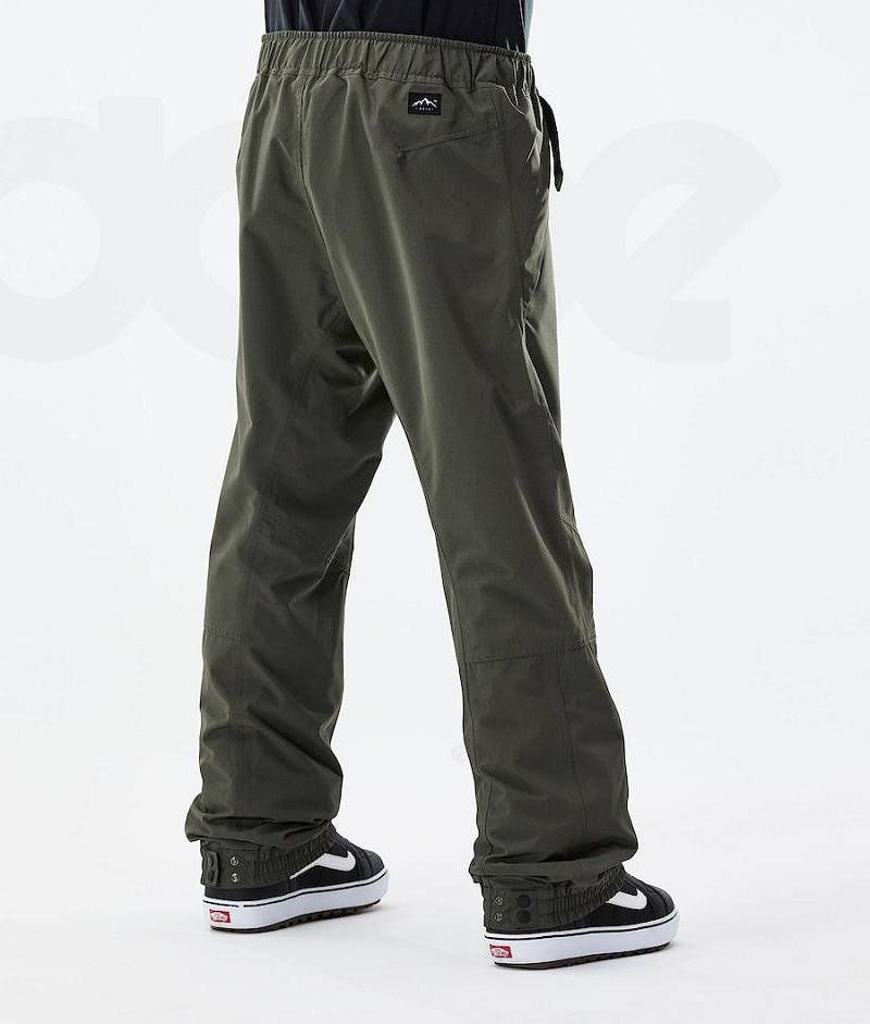 Olive Men's Dope Blizzard 2021 Snowboard Pants | India_D2443