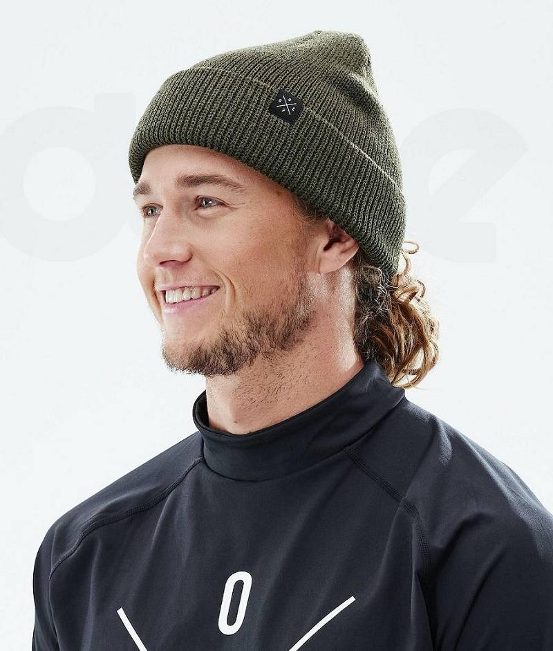 Olive Men's Dope Drifter II Beanies | India_D1225