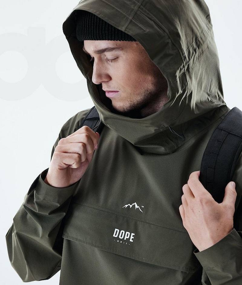 Olive Men's Dope Drizzard Outdoor Jackets | India_D1660