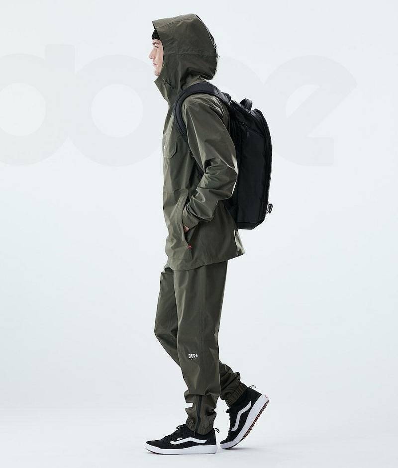 Olive Men's Dope Drizzard Outdoor Jackets | India_D1660