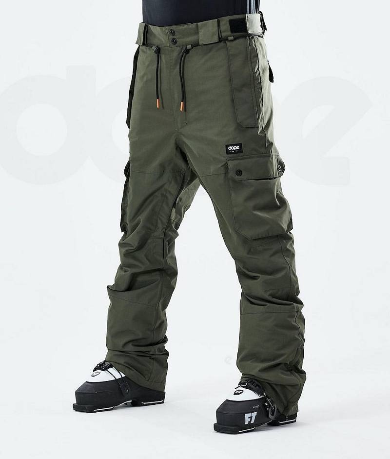 Olive Men\'s Dope Iconic 2021 Ski Pants | India_D1281