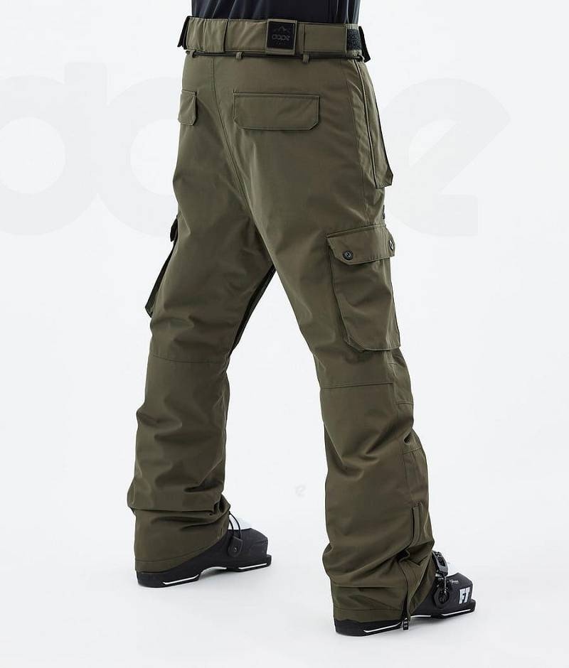 Olive Men's Dope Iconic Ski Pants | India_D1256