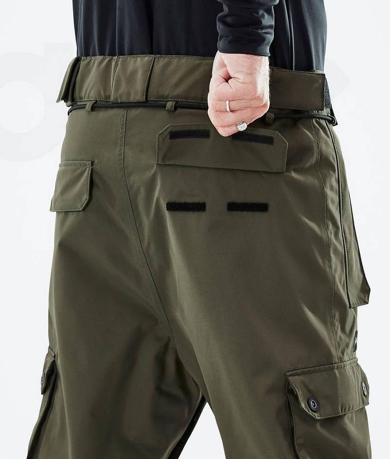 Olive Men's Dope Iconic Ski Pants | India_D1256