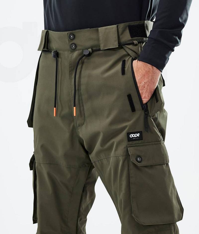 Olive Men's Dope Iconic Ski Pants | India_D1256