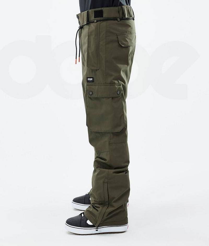 Olive Men's Dope Iconic Snowboard Pants | India_D1122