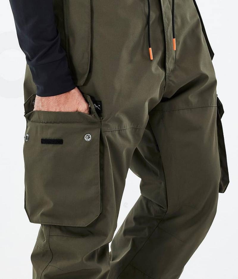 Olive Men's Dope Iconic Snowboard Pants | India_D1122