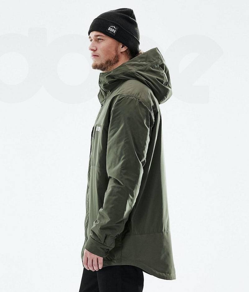 Olive Men's Dope Insulated Outdoor Jackets | India_D2395