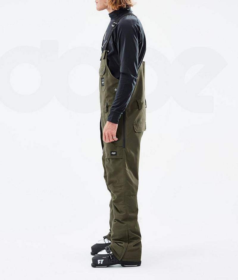 Olive Men's Dope Notorious B.I.B Ski Pants | India_D1468