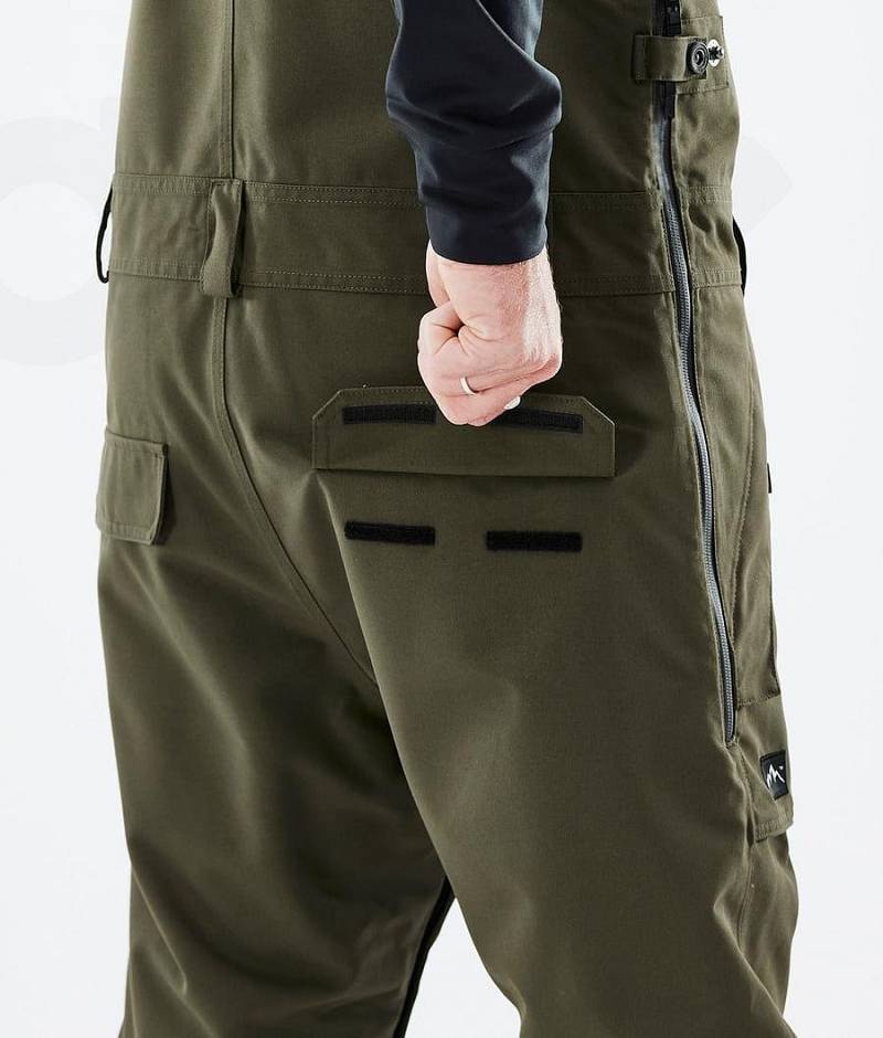 Olive Men's Dope Notorious B.I.B Ski Pants | India_D1468