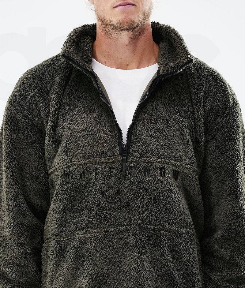 Olive Men's Dope Pile 2021 Fleece | India_D2136