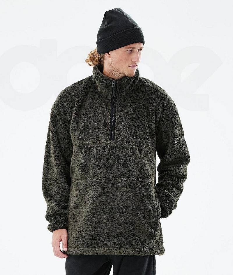 Olive Men\'s Dope Pile 2021 Fleece | India_D2136