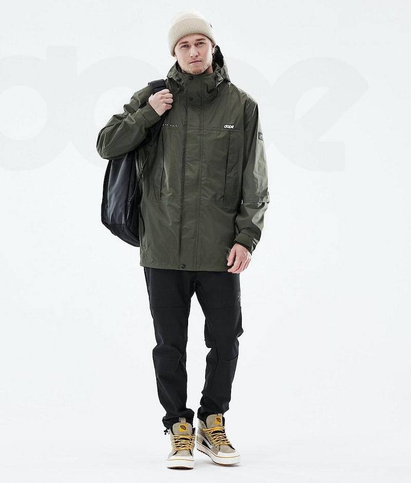 Olive Men's Dope Ranger Light Outdoor Jackets | India_D1123