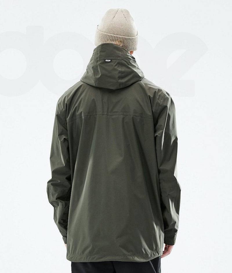 Olive Men's Dope Ranger Light Outdoor Jackets | India_D1123