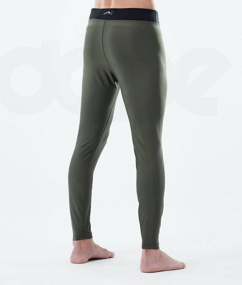 Olive Men's Dope Snuggle Base Layer Pants | India_D1324