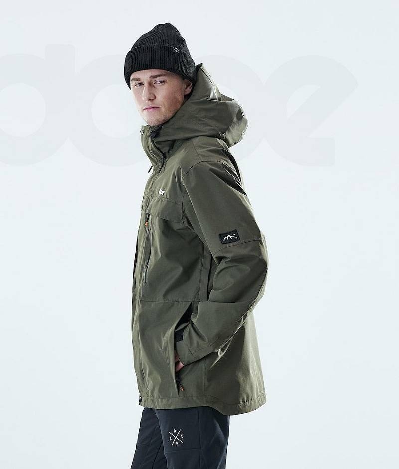 Olive Men's Dope Trekker Outdoor Jackets | India_D1761