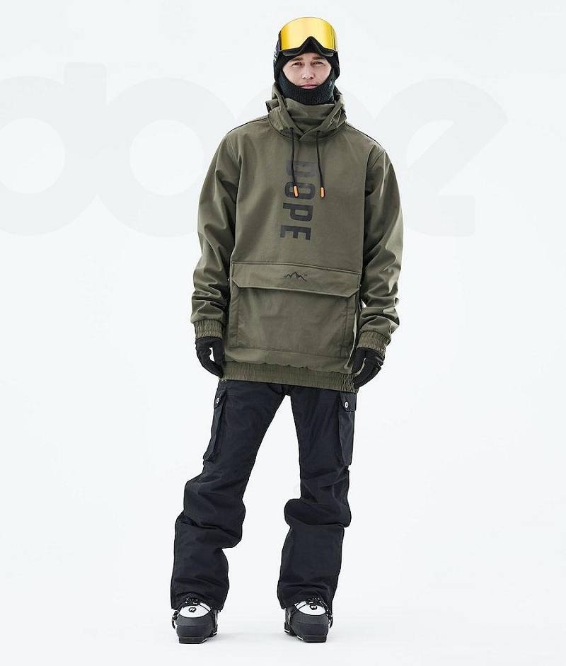 Olive Men's Dope Wylie Ski Jackets | India_D2441