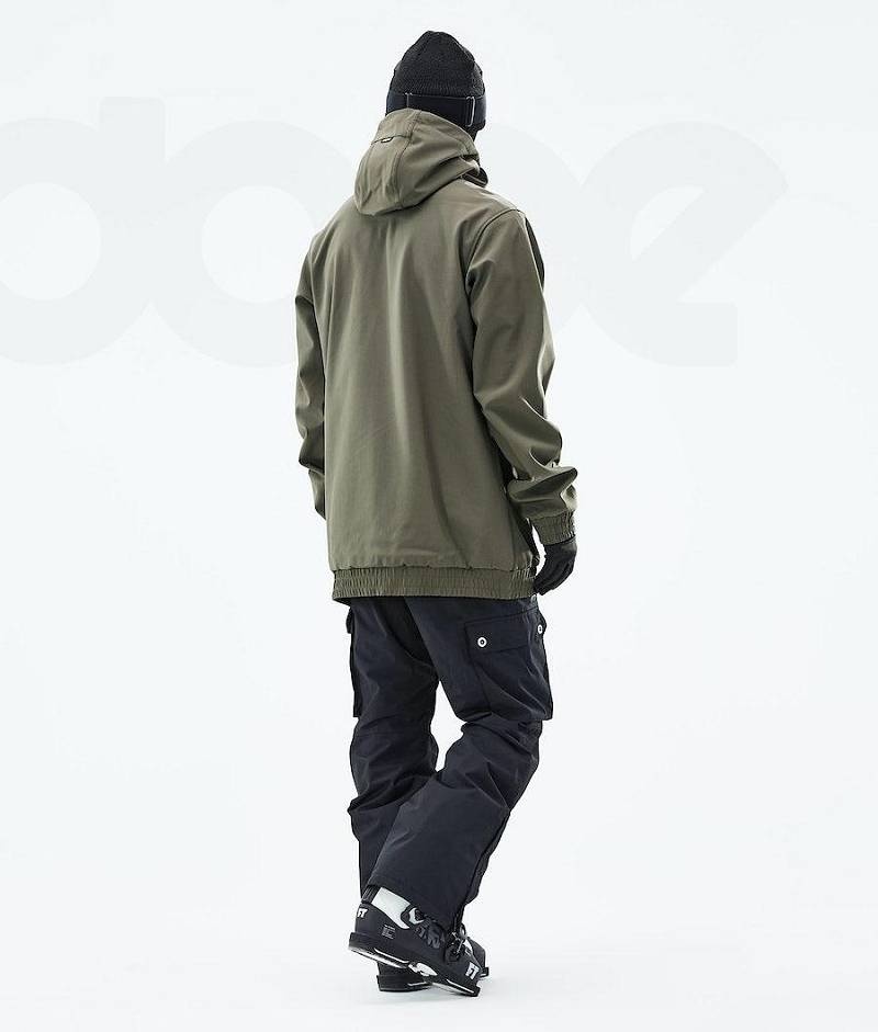 Olive Men's Dope Wylie Ski Jackets | India_D2441