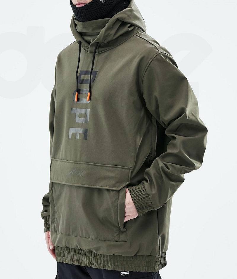 Olive Men's Dope Wylie Ski Jackets | India_D2441