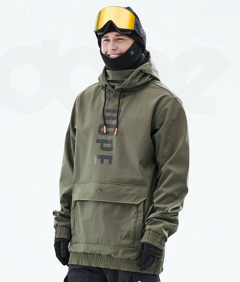 Olive Men\'s Dope Wylie Ski Jackets | India_D2441