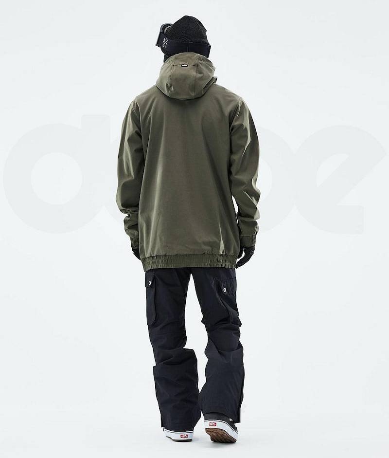 Olive Men's Dope Wylie Snowboard Jackets | India_D1292