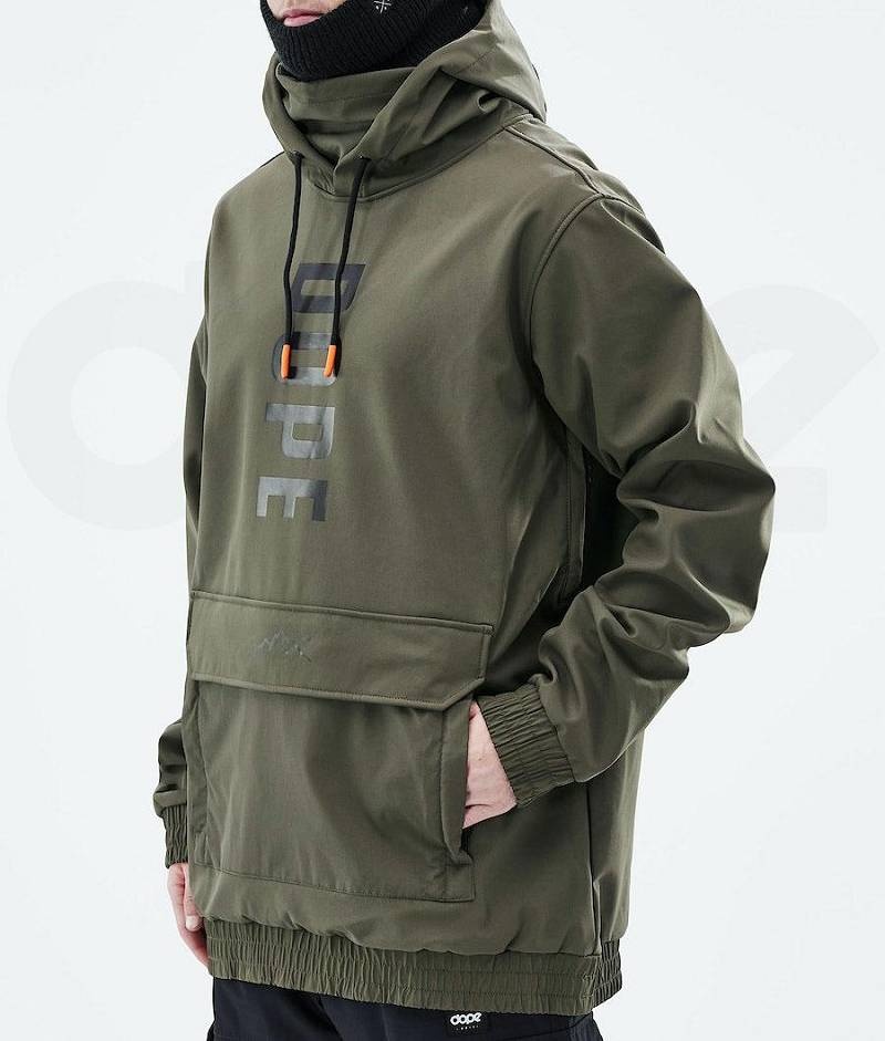 Olive Men's Dope Wylie Snowboard Jackets | India_D1292