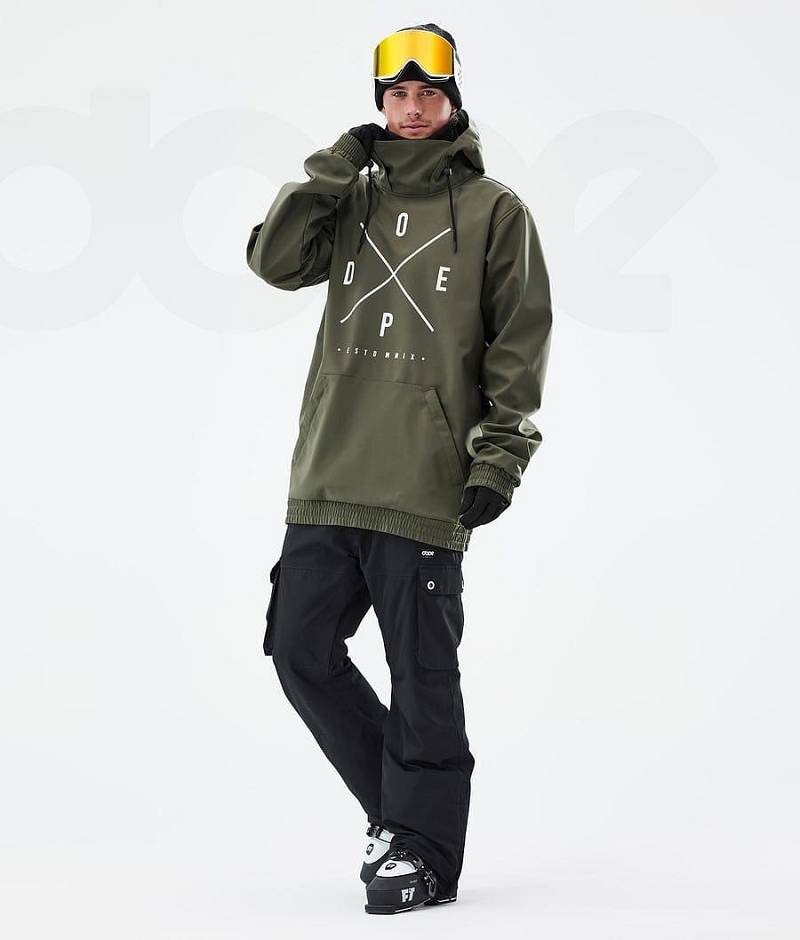 Olive Men's Dope Yeti Ski Jackets | India_D2254