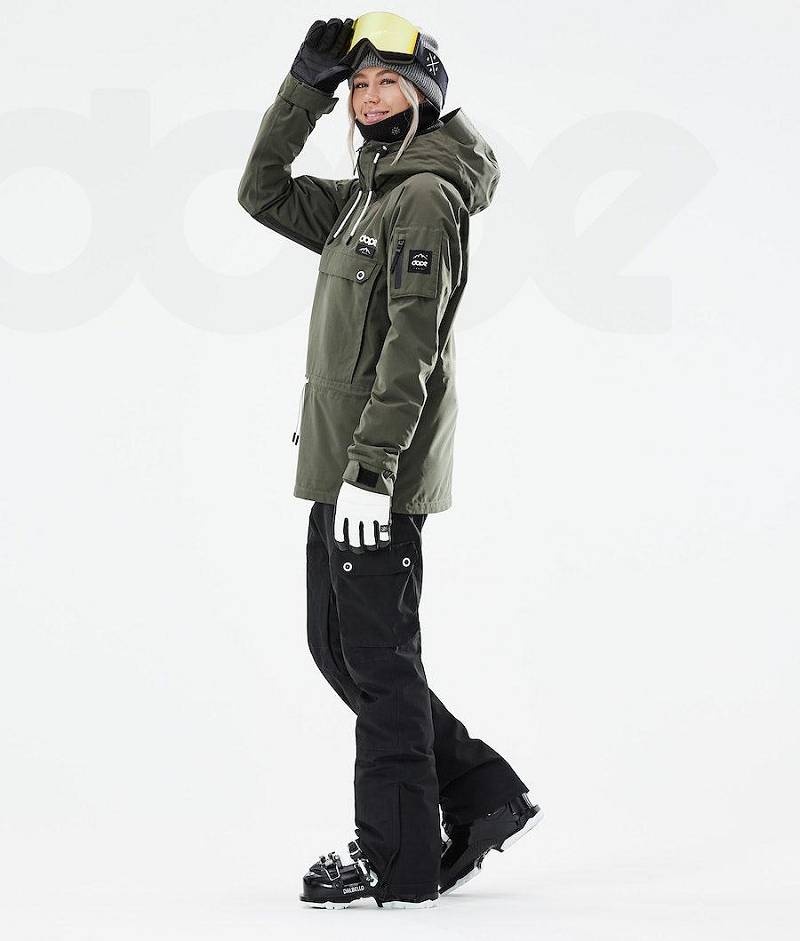 Olive Women's Dope Annok W 2021 Ski Jackets | India_D1861