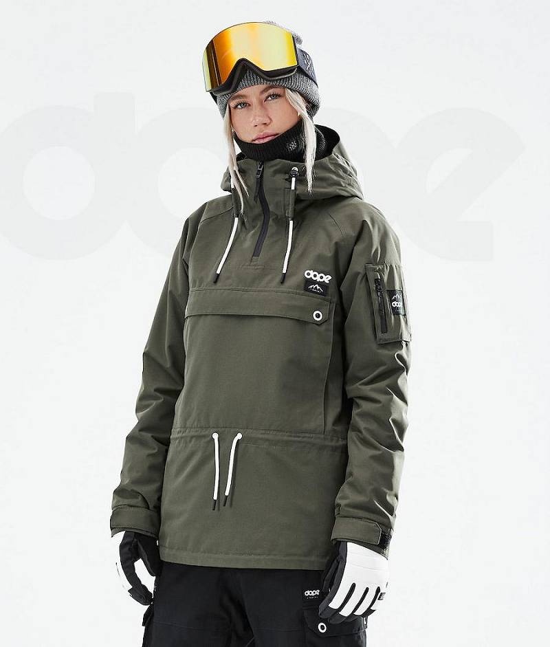 Olive Women\'s Dope Annok W 2021 Ski Jackets | India_D1861