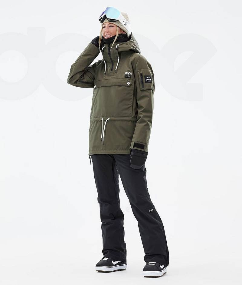 Olive Women's Dope Annok W Snowboard Jackets | India_D1334