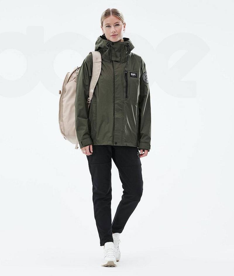 Olive Women's Dope Blizzard Light W Full Zip Outdoor Jackets | India_D2475