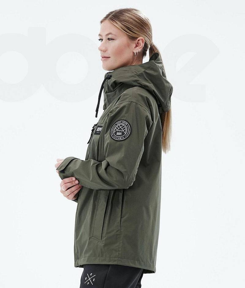 Olive Women's Dope Blizzard Light W Full Zip Outdoor Jackets | India_D2475