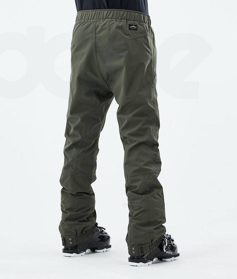 Olive Women's Dope Blizzard W 2021 Ski Pants | India_D1633