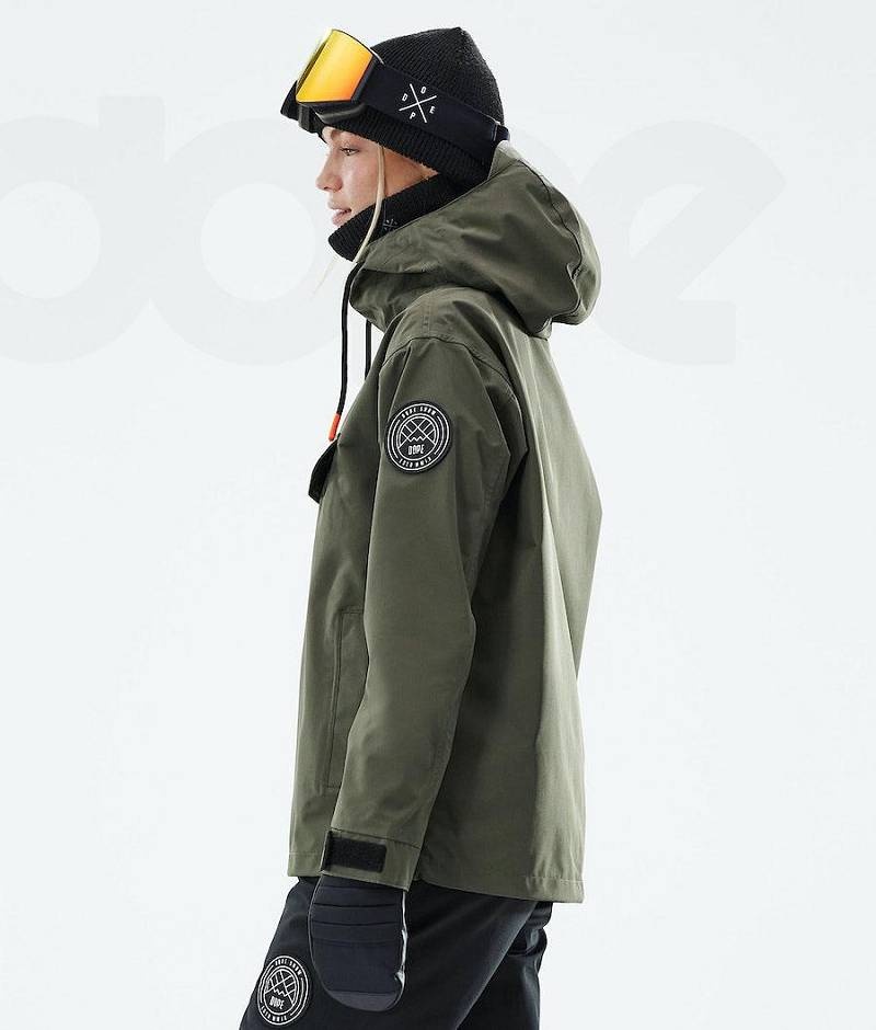 Olive Women's Dope Blizzard W 2021 Snowboard Jackets | India_D1276