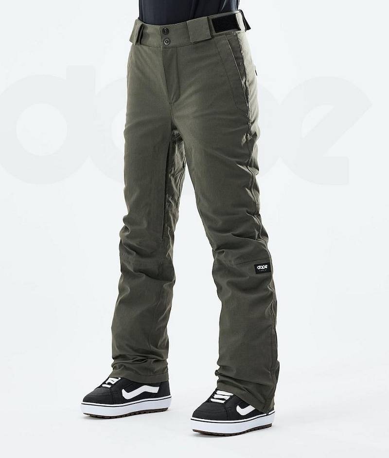 Olive Women\'s Dope Con W 2021 Snowboard Pants | India_D1244