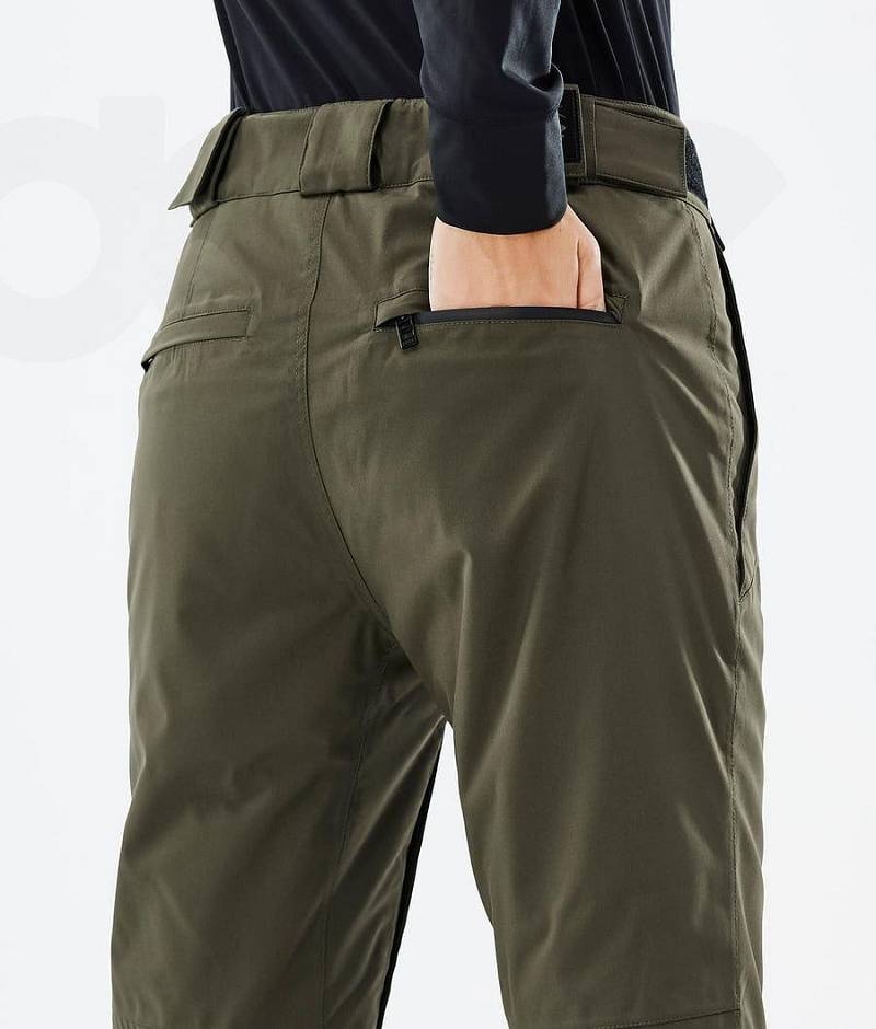 Olive Women's Dope Con W Ski Pants | India_D1224