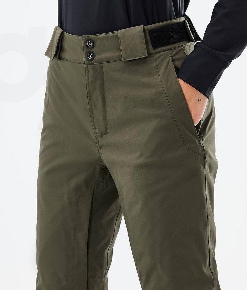 Olive Women's Dope Con W Ski Pants | India_D1224