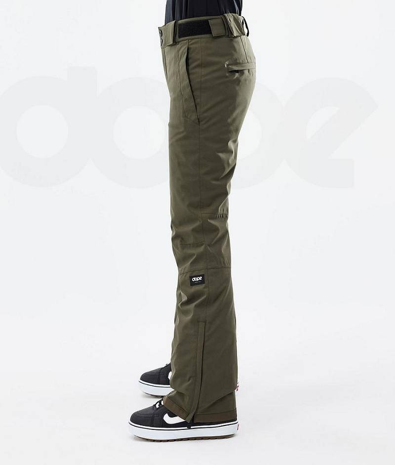 Olive Women's Dope Con W Snowboard Pants | India_D2416