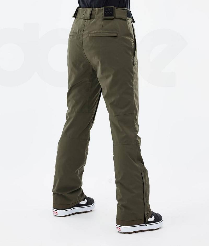 Olive Women's Dope Con W Snowboard Pants | India_D2416