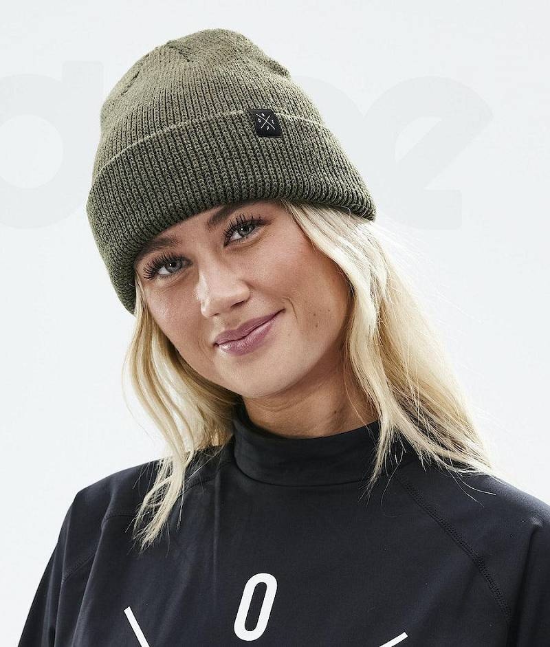 Olive Women's Dope Drifter II Beanies | India_D1511