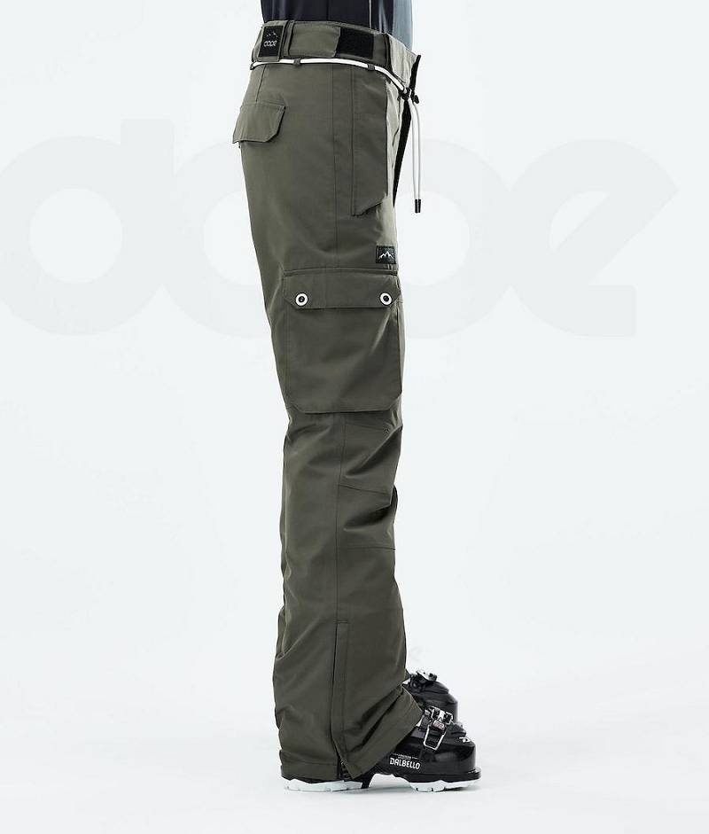 Olive Women's Dope Iconic W 2021 Ski Pants | India_D1656