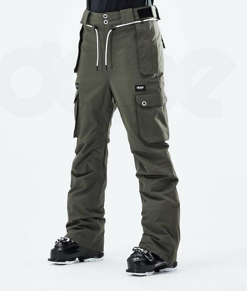 Olive Women\'s Dope Iconic W 2021 Ski Pants | India_D1656