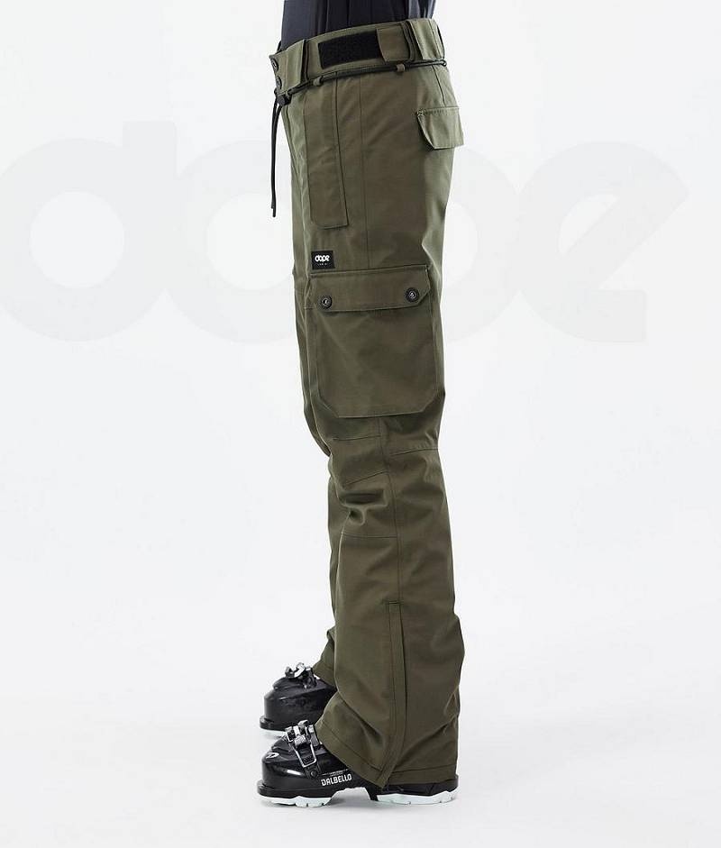 Olive Women's Dope Iconic W Ski Pants | India_D2047