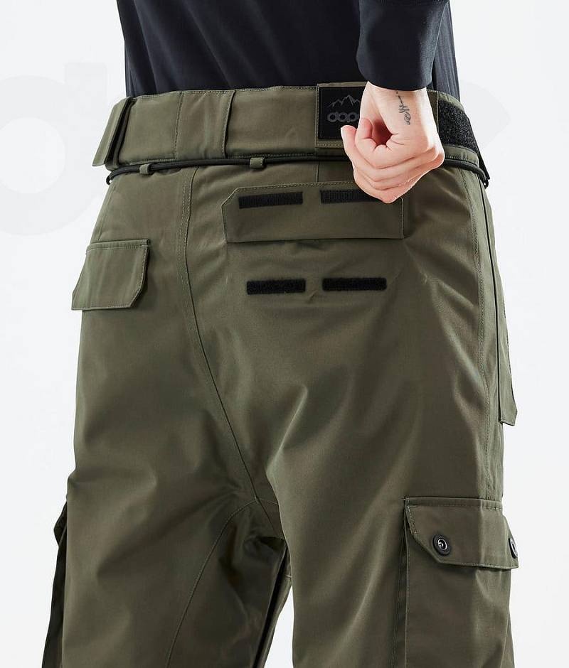 Olive Women's Dope Iconic W Ski Pants | India_D2047