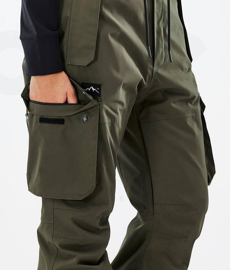 Olive Women's Dope Iconic W Snowboard Pants | India_D1914