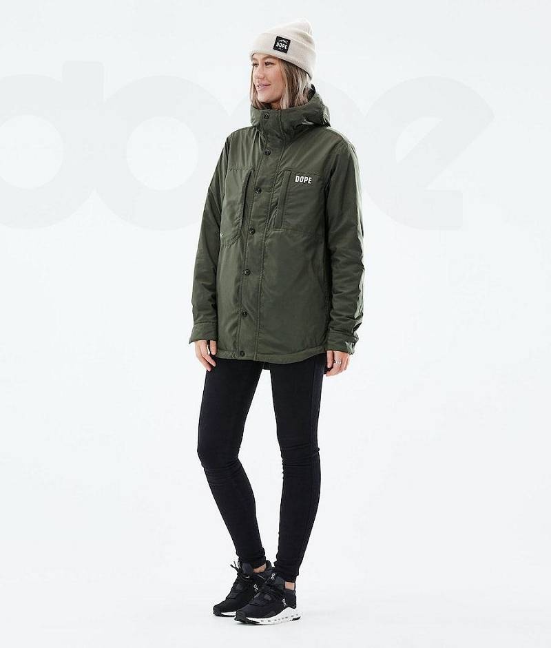 Olive Women's Dope Insulated W Outdoor Jackets | India_D2520